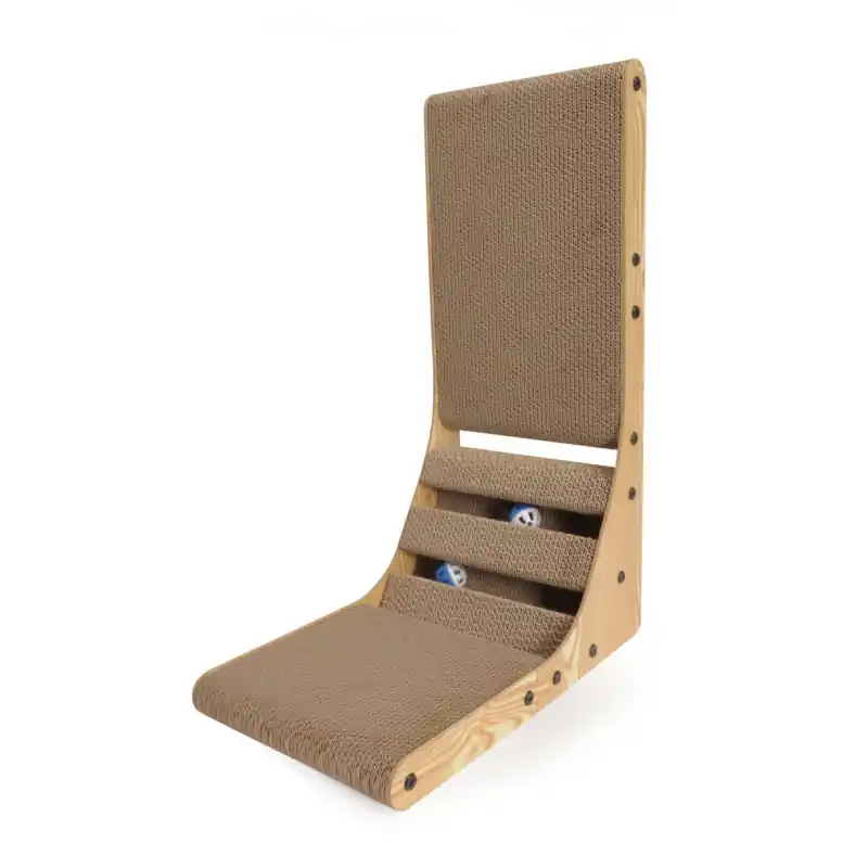 Griffoir en carton avec 2 balles - 46 x 28 x 65 cm - Produit phare