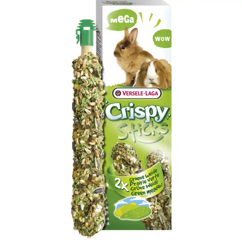 Prêt à expédier - Crispy Mega Sticks x2 prairie verte - 140g