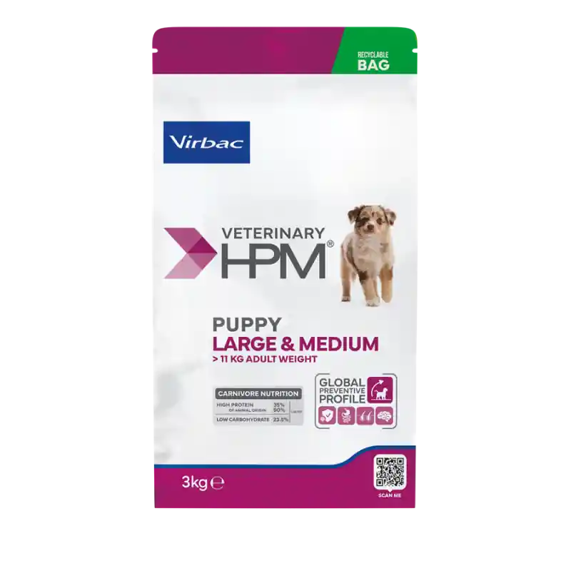 Tout nouveau - Virbac Veterinary HPM Puppy Large & Medium - chiot