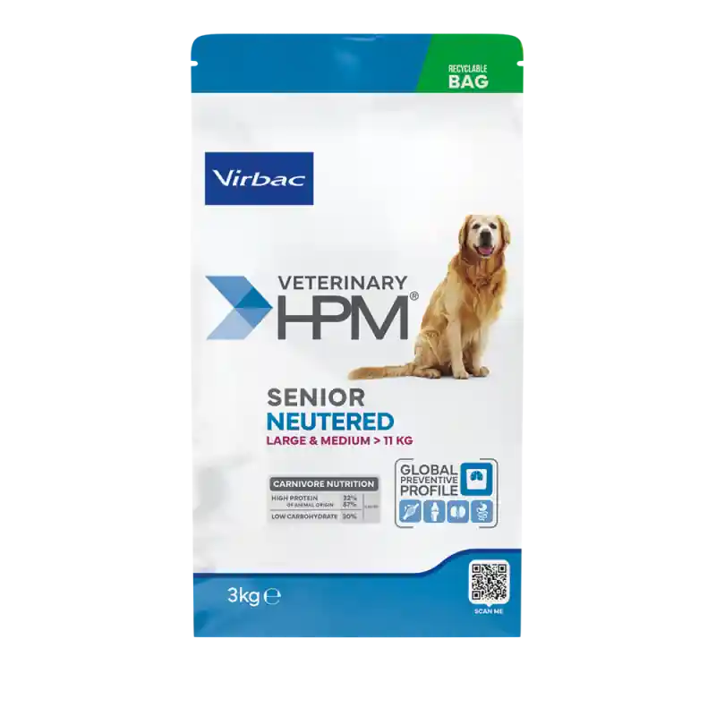Liquidation | Virbac Veterinary HPM Senior Neutered Large & Medium - chien