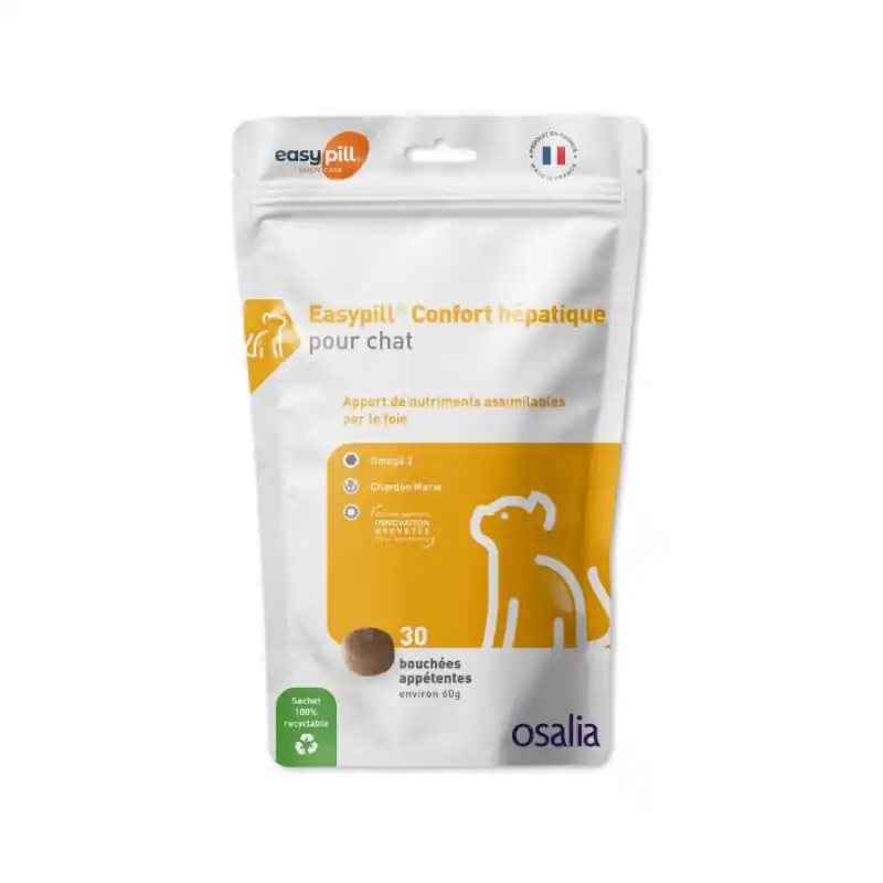 Prix exceptionnel | Osalia Easypill Confort Hépatique - complément chat