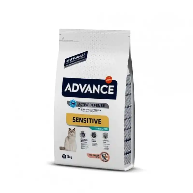 Disponible à la commande - ADVANCE croquettes pour chat stérilisé saumon 3kg