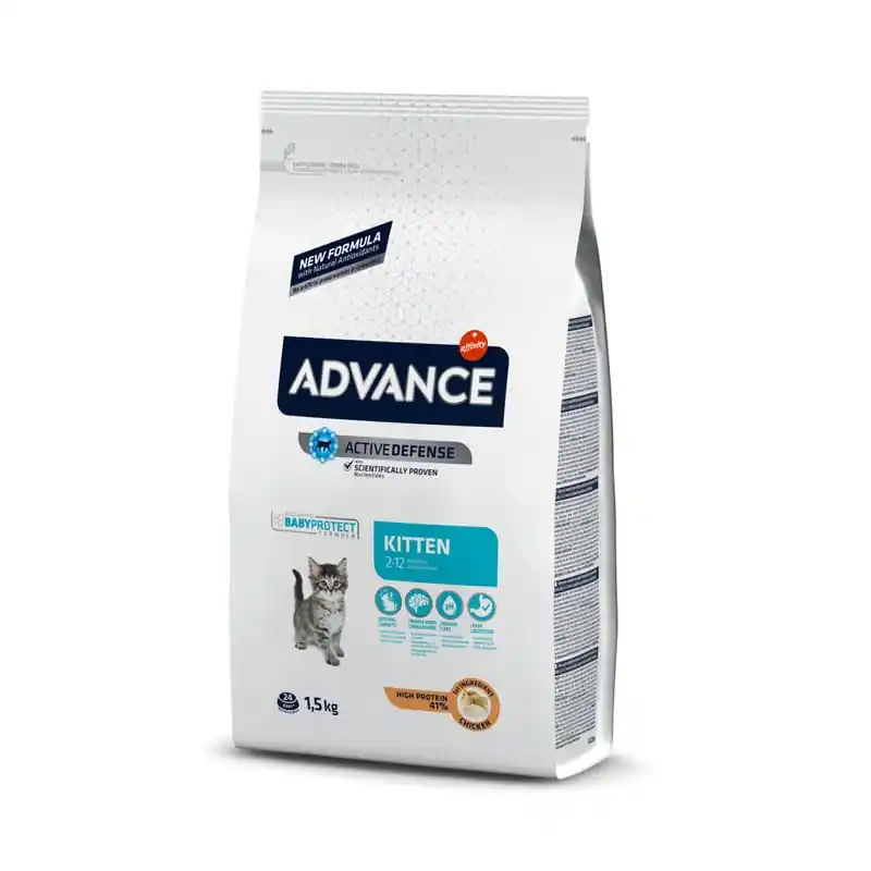 Advance croquettes pour chaton poulet et riz 1,5 kg - Réduction