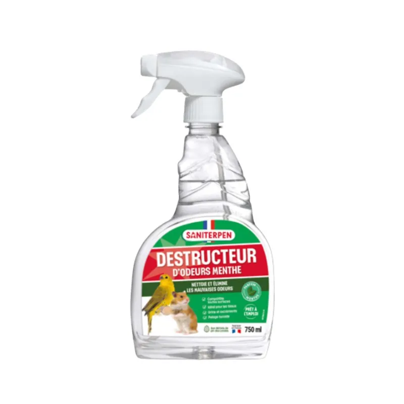 Saniterpen Destructeur d‘odeurs spray 750ml pour chien | Produit tendance