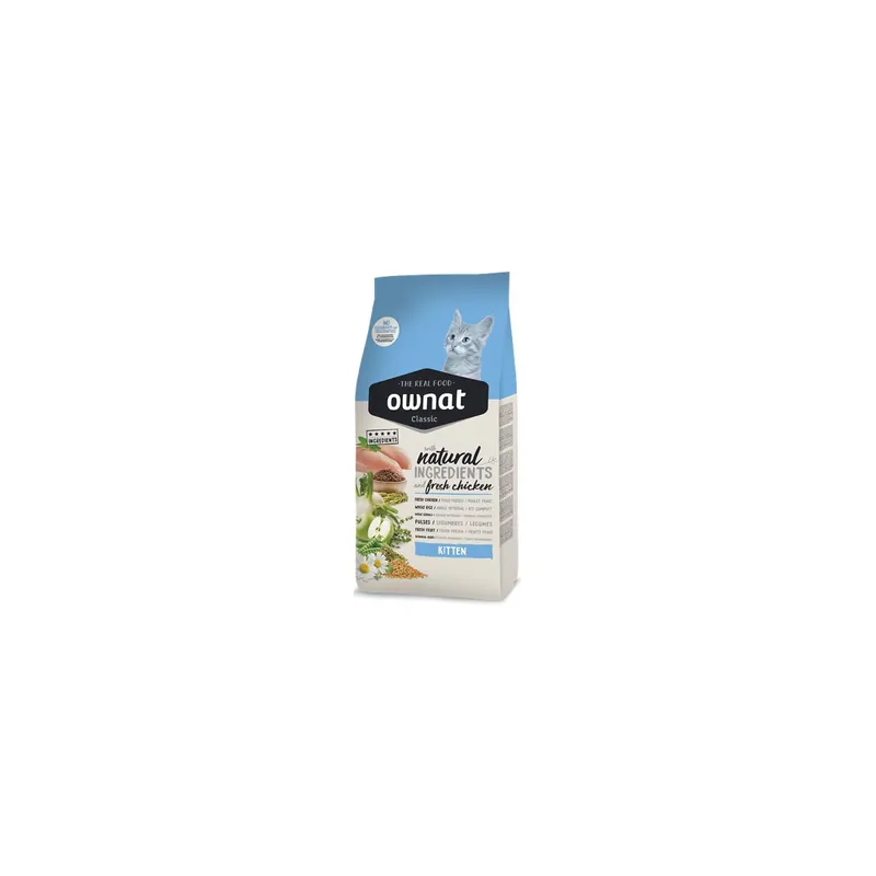 Ownat Classic croquettes pour chaton au poulet 4 kg - Offre exclusive
