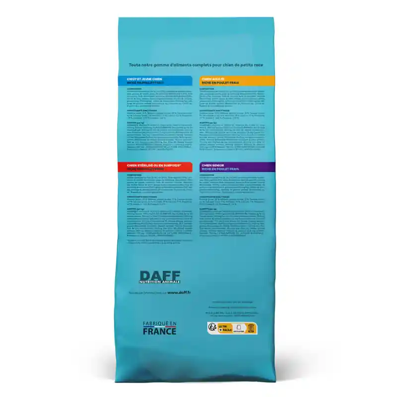 Offre exceptionnelle - DAFF OPTIMALE CHIOT MINI Poulet 7 Kg