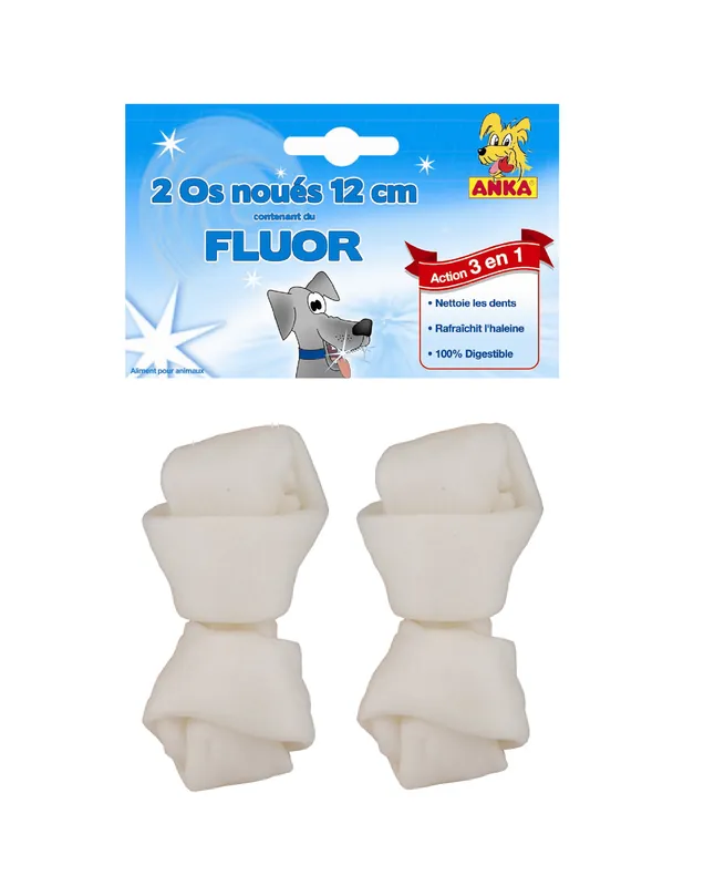 Anka - Os Noués Buffle Fluor pour Chien - x2 - Expédition immédiate
