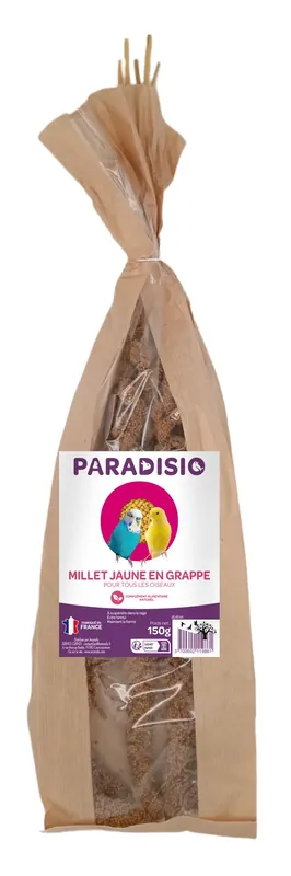 Paradisio - Millet Jaune en Grappe pour Oiseaux - Haute qualité