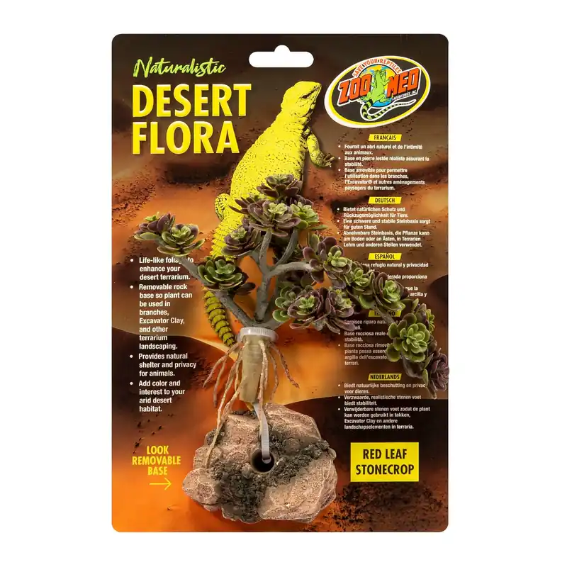 Zoomed -Décoration Artificielle Plante Feuille Rouge pour Terrarium - 16cm - Nouvel arrivage