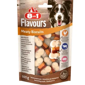 8in1 - Biscuits à la viande de Bœuf et Poulet pour Chien - 100g | Tendance