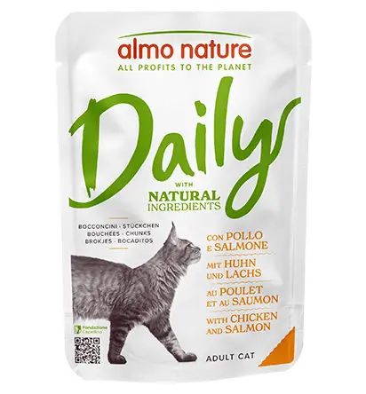 Almo Nature - Pâtée Daily Poulet Et Saumon - 70g - Nouveau lancement