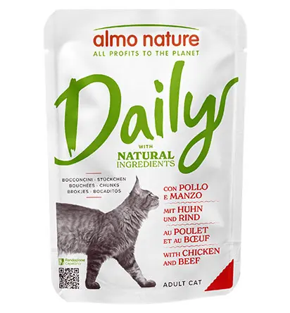 Almo Nature - Pâtée Daily Poulet Et Boeuf - 70g - Expédition rapide