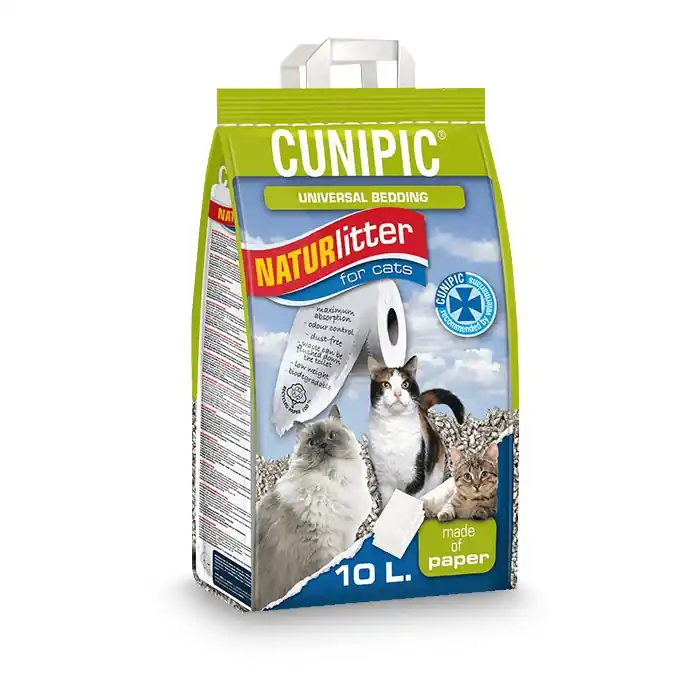 Cunipic - Litière en Papier Naturlitter pour Chats -10L - Commandez dès aujourd'hui