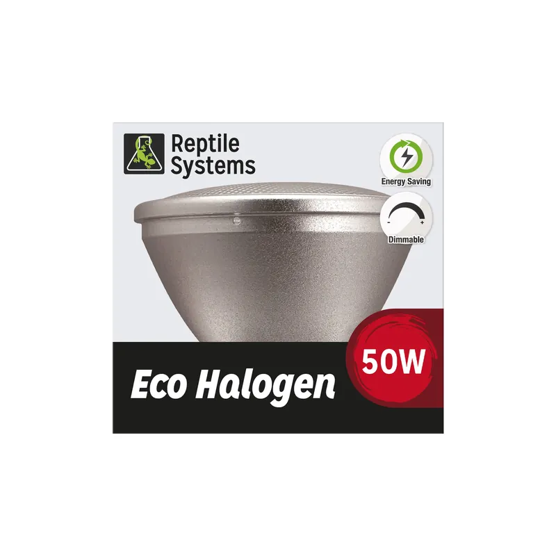 Nouveauté | Reptile Systems - Lampe Chauffante Infrarouge Eco Halogen pour Terrarium - 50W/220V