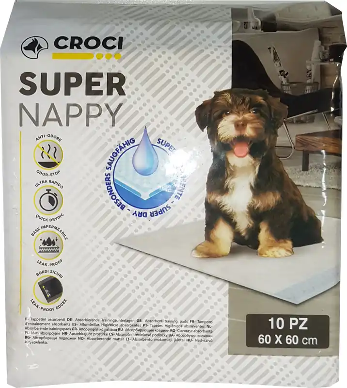 Profitez-en | Croci - Tapis Hygiène Super Nappy pour Chiots - 60x60cm