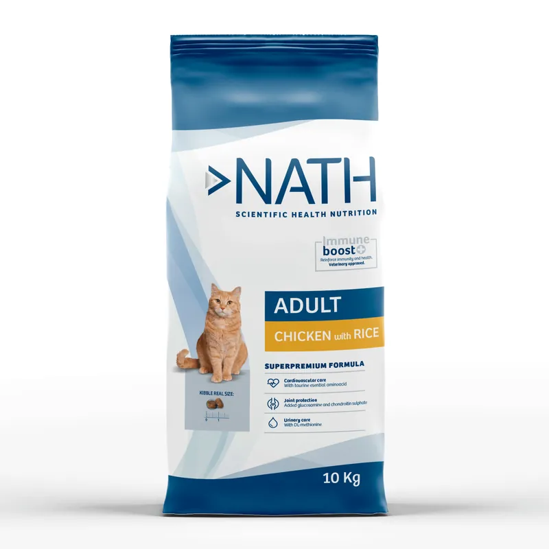 Meilleure vente | Nath- Croquettes Poulet et Riz pour Chat Adulte