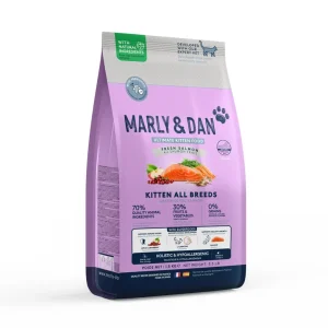 Marly & Dan - Croquettes Kitten All Breeds au Saumon pour Chats | Nouveau en boutique