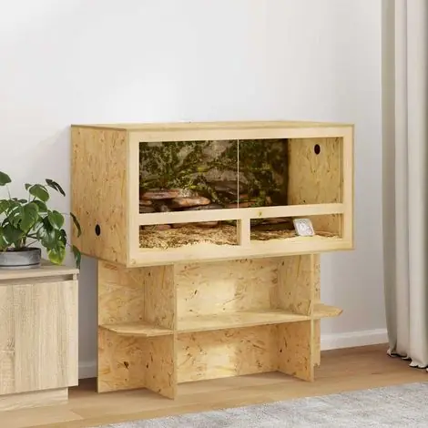 Achat sécurisé - Base de Terrarium Marron 100 x 50 x 50 cm OSB