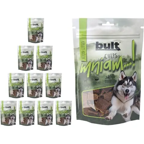 Friandises Bult Chips pour chiens, saveur lapin, 10 x 100 g - Expédition rapide