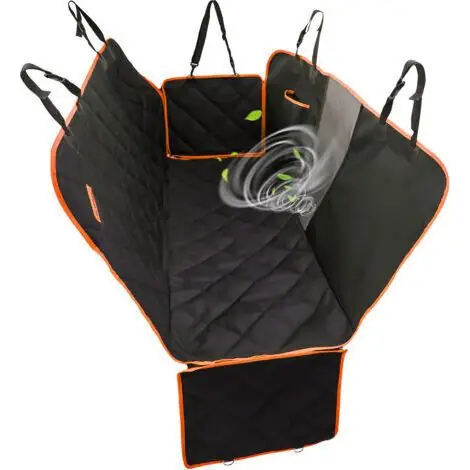 Housse de Siège d‘auto pour Chien Banquette Arrière Antidérapant et Imperméable Mise à Niveau Matérielle avec Fenêtre de Visualisation Protection Coffre Universelle Voiture 137X147 cm Noir - Achetez maintenant