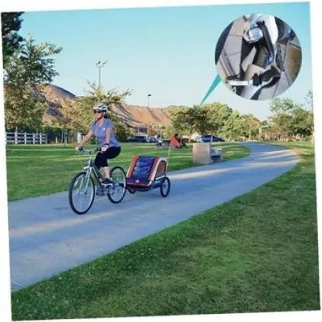 Attelage remorque vélo 2 pièces métal, robuste, facile à installer, compatible garçon/fille/animaux | Bien noté