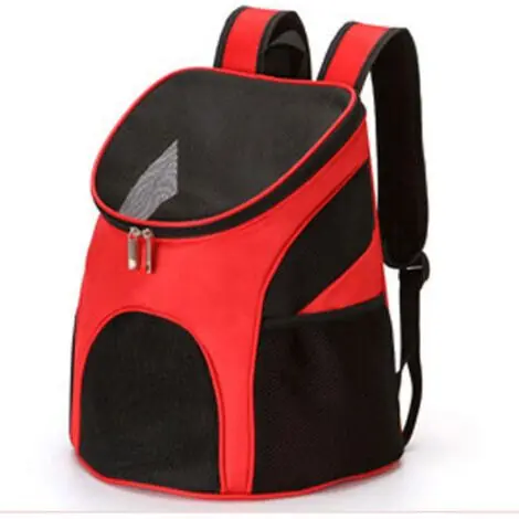 Offre flash - Sac de transport pour chien rouge 30x25x35cm – Polyester durable – Conception ergonomique avec maille pour circulation d‘air