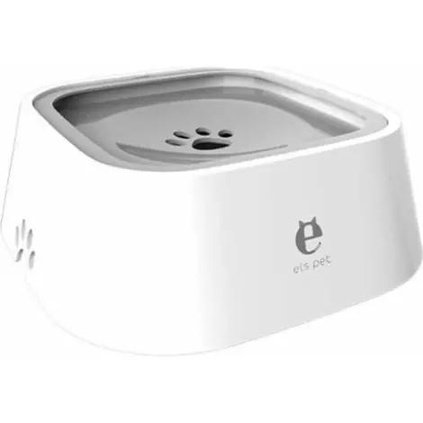 Bol d‘eau pour animaux de compagnie Bol chien Bol d‘eau flottant abreuvoir bol à boire mangeoire d‘eau fontaine à boire 1L blanc - Produit tendance