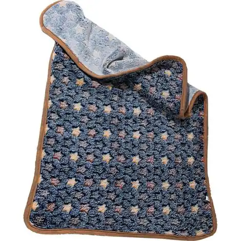 Couverture chaude pour animaux de compagnie automne hiver petite étoile imprimé moelleux résistant au froid chien chat pour chiots chiens chats bleu violacé M 60x40cm / 23.6x15.7in. - Coup de cœur