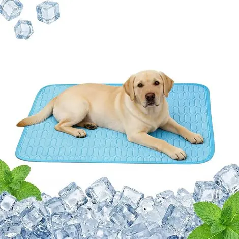 (5070 CM)Tapis Rafraîchissant pour Chiens et Chats, Auto-refroidissant Tapis de Refroidissement en soie glacée Respirant | Plus que quelques pièces