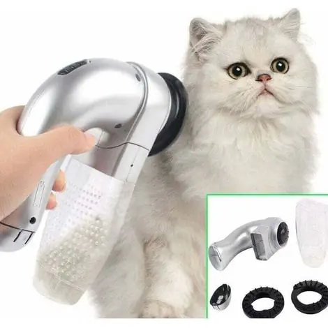 Tout juste disponible - Brosse électrique à nettoyer les poils pour animaux domestiques, Aspirateur pour Chien et Chat - Outil de Toilettage,de