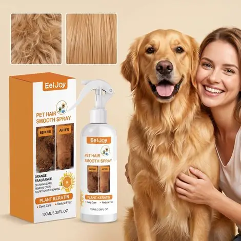 Spray désodorisant et lissant pour animaux, prenant soin du pelage de votre chien en douceur et laissant un parfum frais. Produit de nettoyage et de toilettage quotidien – 100 ml - Prix bas