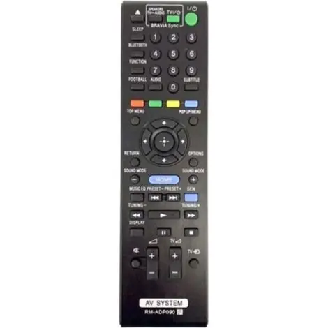 Offre exceptionnelle | Pour RM-ADP090 TéLéCommande Remplacer pour AV System HBD-E2100 DBD-E3100 BDV-E4100 BVD-E6100
