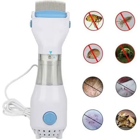 Aspirateur électrique pour têtes de chien, peigne, brosse, filtre anti-puces, traitement anti-poux Étiquette | Paiement sécurisé