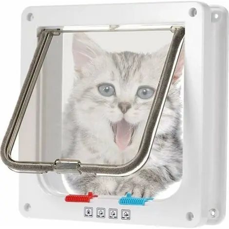 Chatière à puce électronique marron pour chat et petit chien – Kits de vis inclus – Matériaux résistants aux intempéries – Medium | Plus que quelques pièces