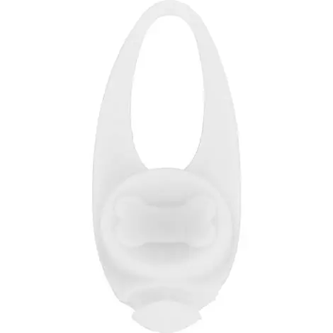 Pendentifs lumineux LED de sécurité pour animaux de compagnie, collier pour chien, Clip en Silicone pour la marche nocturne (blanc) - Prix imbattable