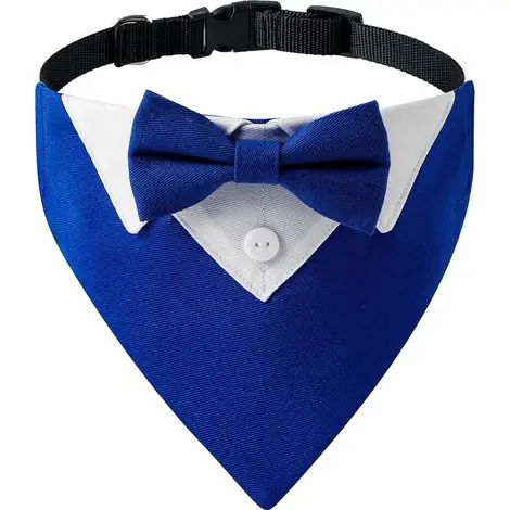 Prix exceptionnel | Collier de chien avec nœud papillon et bandana pour mariage(S)