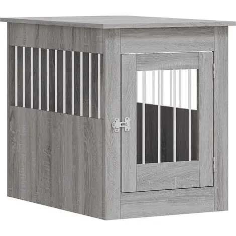 Qualité supérieure - Meuble de cage pour chiens sonoma gris 55x80x68 cm CFW98769