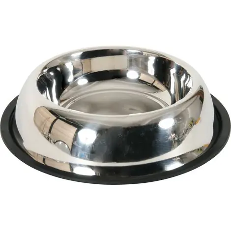 Promotion - Gamelle Ecuelle inox 2.7 litres antidérapante pour chien - zolux