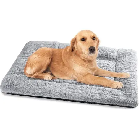 Panier Chien, Tapis Chien Grande Taille, Lavable, 90x60 cm Gris | Plus que quelques articles