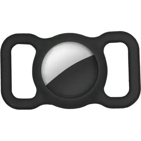 Jusqu'à épuisement des stocks | Support AirTag pour collier de chien - Noir - Accessoire GPS pour animal