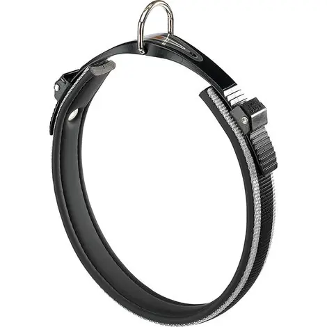 Dernières unités - Ferplast ERGOCOMFORT C Collier ergonomique avec micro-régulation - différentes tailles et couleurs. Variante C25/51 - Misure A 43-51 cm B 25 mm - Argent