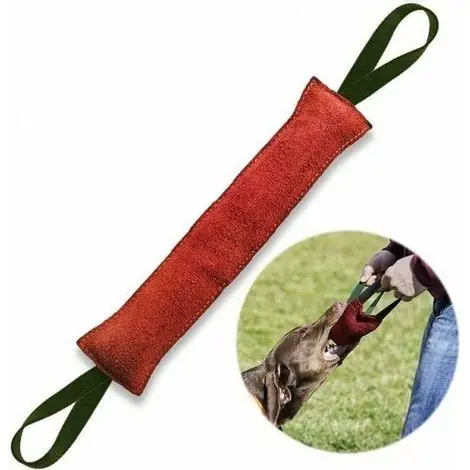 Bon plan | Boudin chien indestructible 40 cm – 2 poignées en nylon – Jouet interactif en tuyaux de lance à incendie – Pour entraînement et jeu