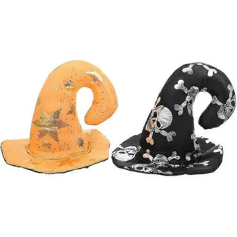 Retour facile - Lot de 2 chapeaux d‘Halloween pour animaux de compagnie, cadeaux d‘Halloween