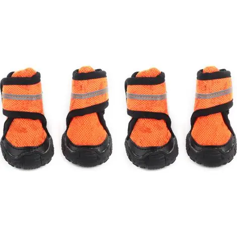 Chaussures Pour Chien - Semelle Antidérapante - Bandes Réfléchissantes - Maille Respirante - 4 Pièces - Commandez dès maintenant