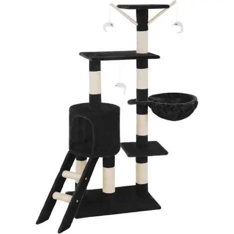 Arbre à chat 142 cm noir | Produit phare