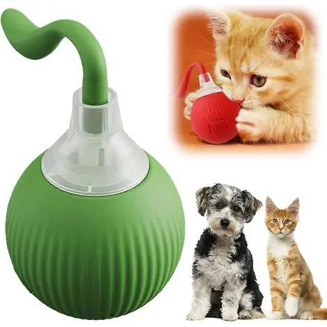 Balle interactive automatique pour chat 2024 – Balle rechargeable qui roule et rebondit toute seule, pour jouer à l‘intérieur - Très populaire