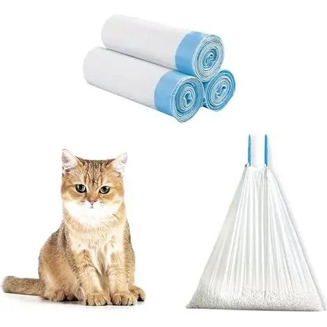 Vente en gros directe d‘usine bac à litière intelligent et entièrement automatique pour chats avec désodorisation à l‘ozone, sacs poubelle épais de grande capacité pour toilettes pour chats. | Vente flash