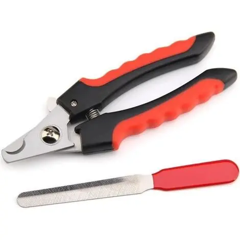 (Black / 16cm)Coupe-ongles professionnel en acier inoxydable pour chiens et chats, accessoire de toilettage, avec serrure, 2 tailles | Remise supplémentaire