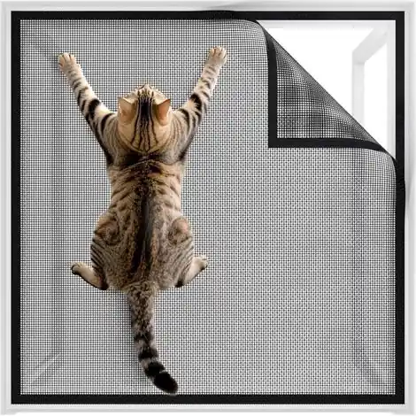Filet pour chat ne nécessite pas de perçage, 100130cm, robuste et découpable, utilisé pour les fenêtres pour empêcher les moustiques et les chats | Prix mini