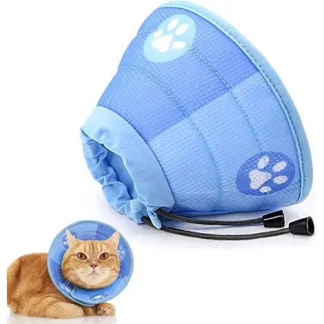 Top des ventes - Collier pour chat - Collier pour chat - Collier de protection pour chat - Bleu - Pliable